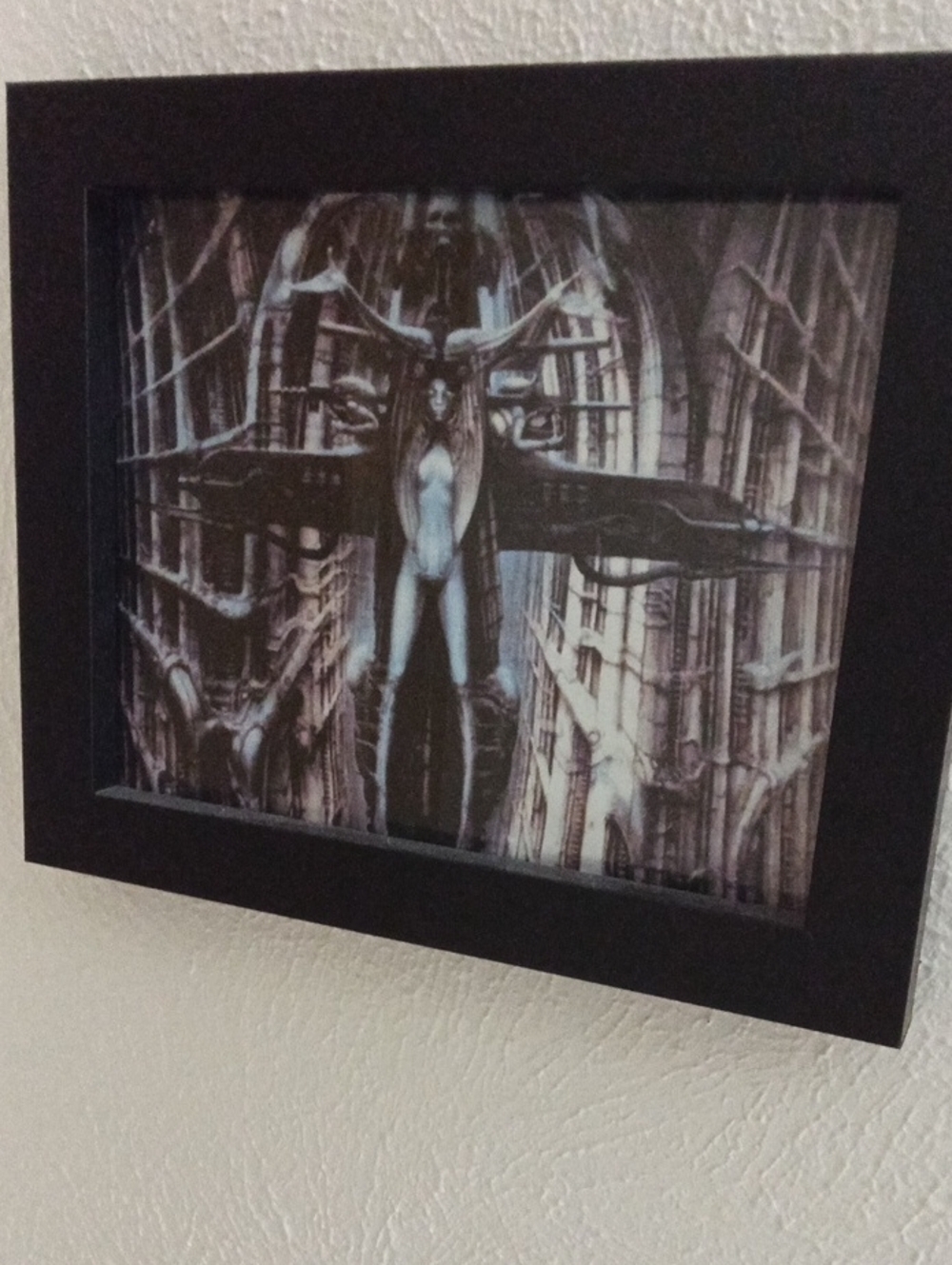 Framed Surreal Gothic Wall Art - Black Frame 3 Piece